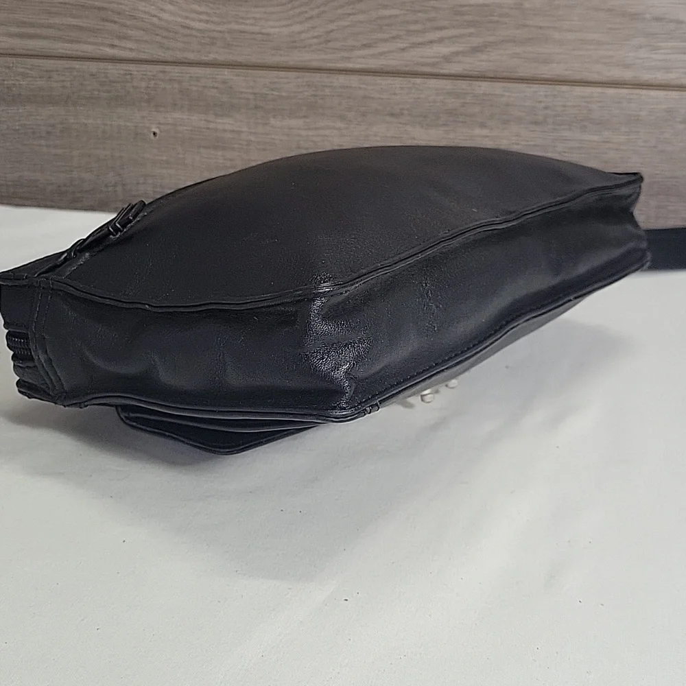 Tumi Black Leather Phone Case with Wristlet